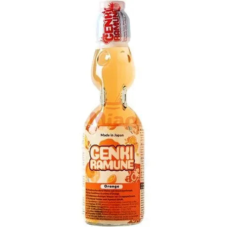 GENKI RAMUNE Soda Getränk Orange 200ml - Mian Market