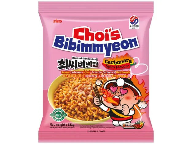 CHOIS Instantnudeln Ramyeon Cabonara Flavour Spicy 131g - Mian Market