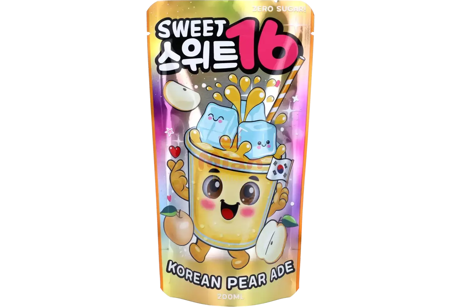 SWEET16 Korean Pear Ade Zero Sugar 200ml - Mian Market