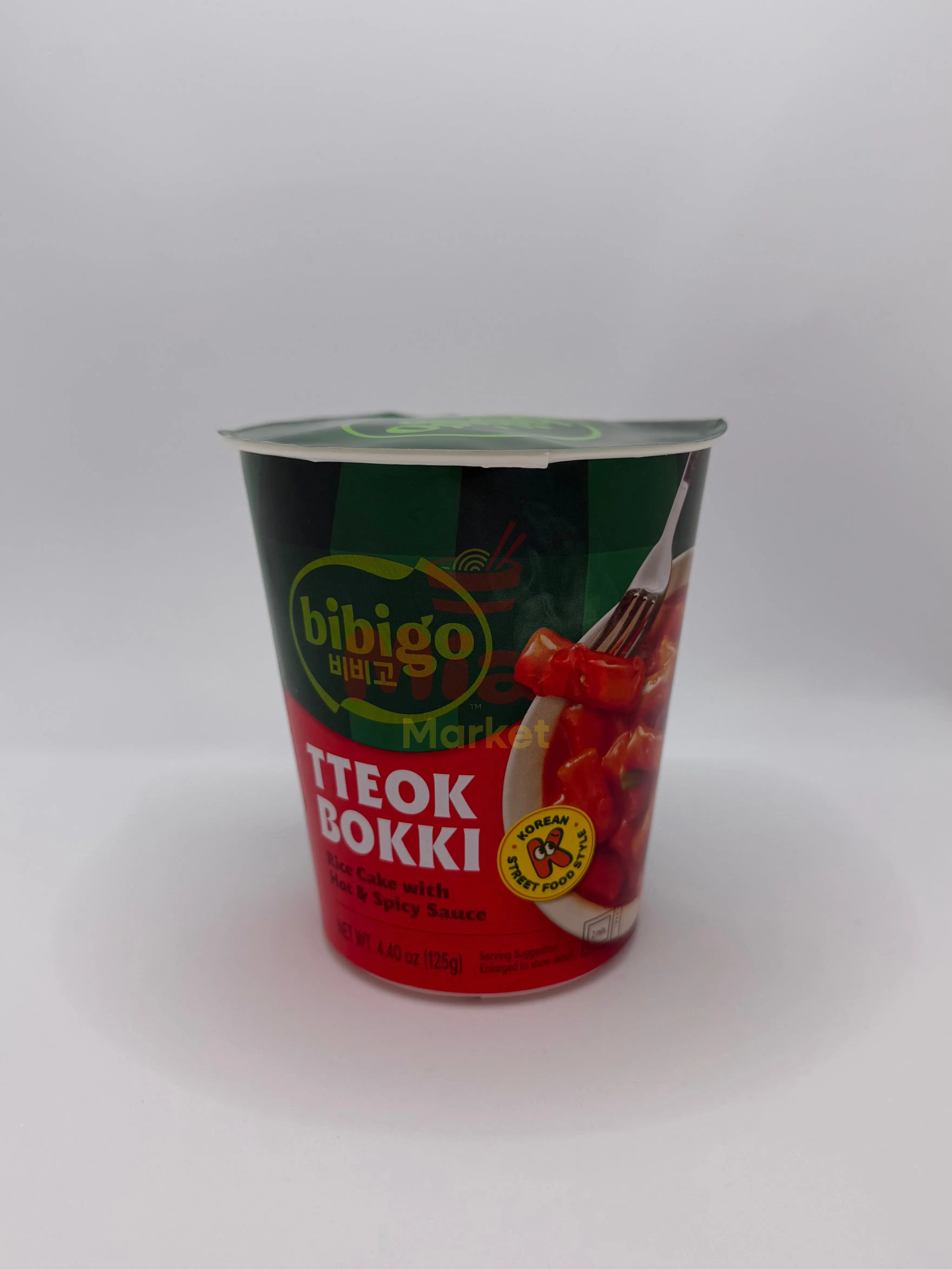 BIBIGO Tteokbokki Rice Cake Hot & Spicy 125g