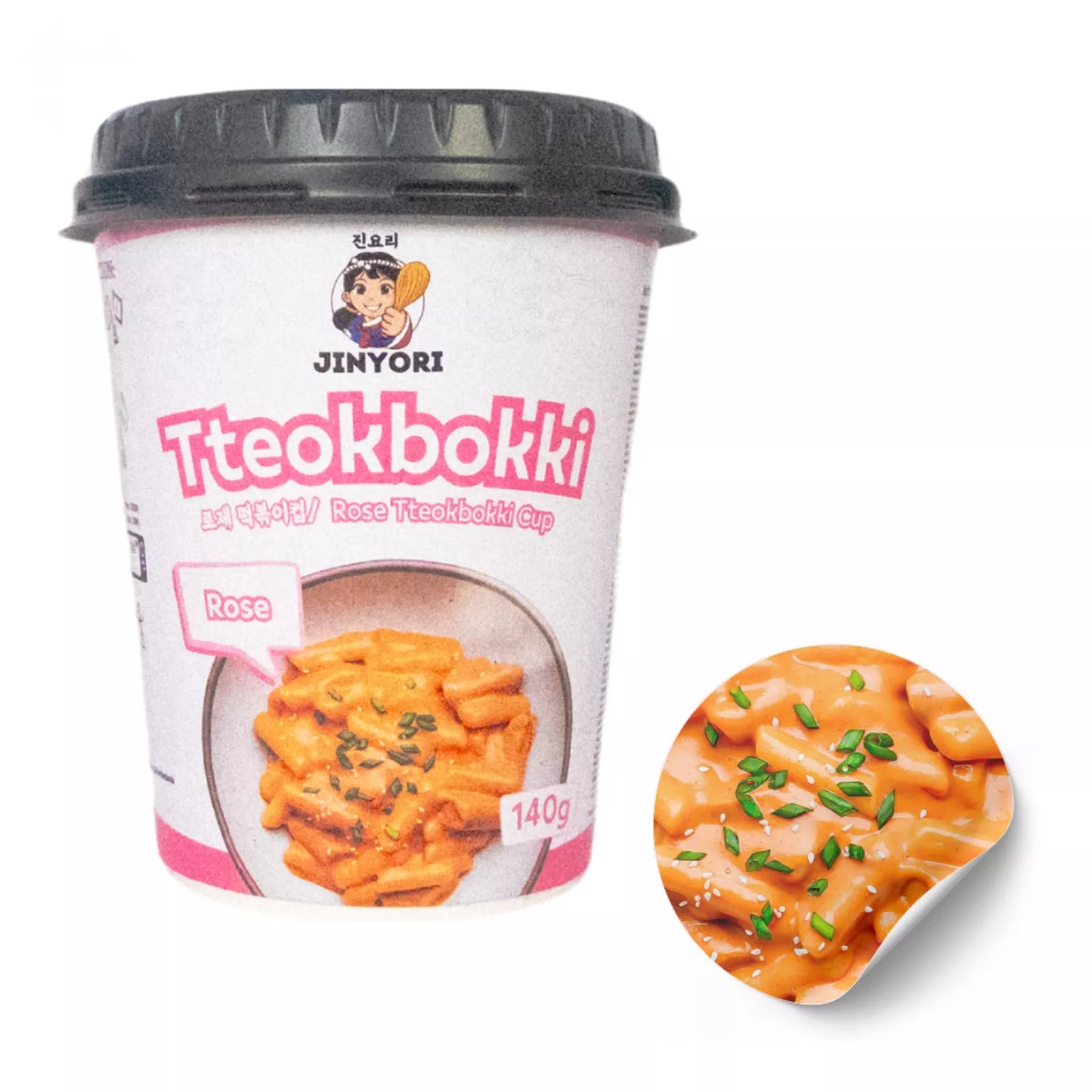 JINYORI Ttoekbokki Rose Cup 140g