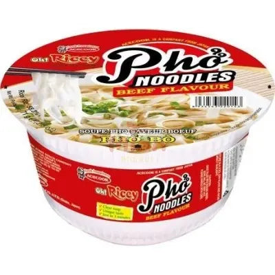 ACECOOK Instantreisnudeln Beef Flavour Bowl 71g