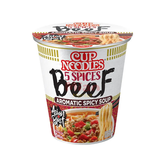 NISSIN Noodle Cup 5 Spices Beef 64g