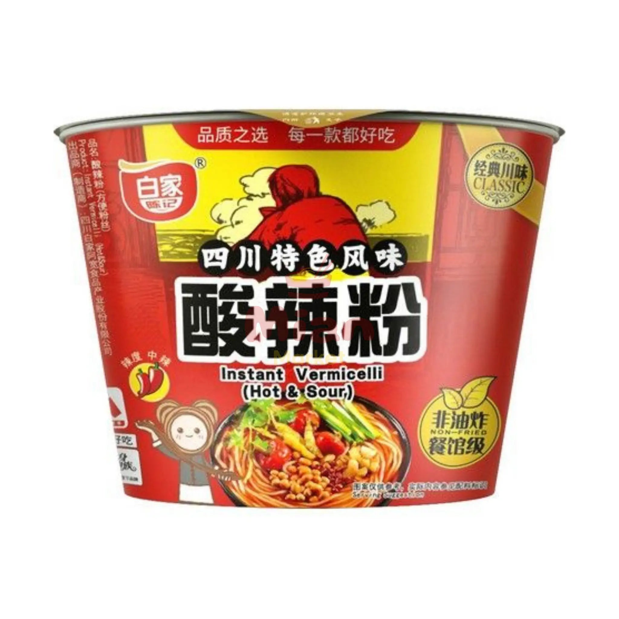 BAIJIA Instantnudeln Vermicelli Hot&Sour Bowl 105g - Mian Market