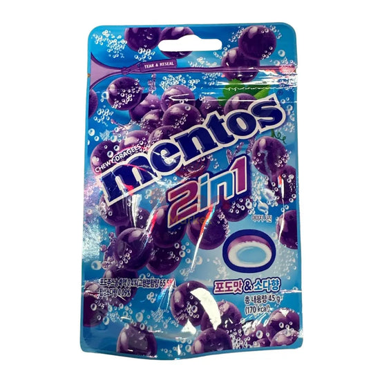 MENTOS 2in1 Traubengeschmack 45g