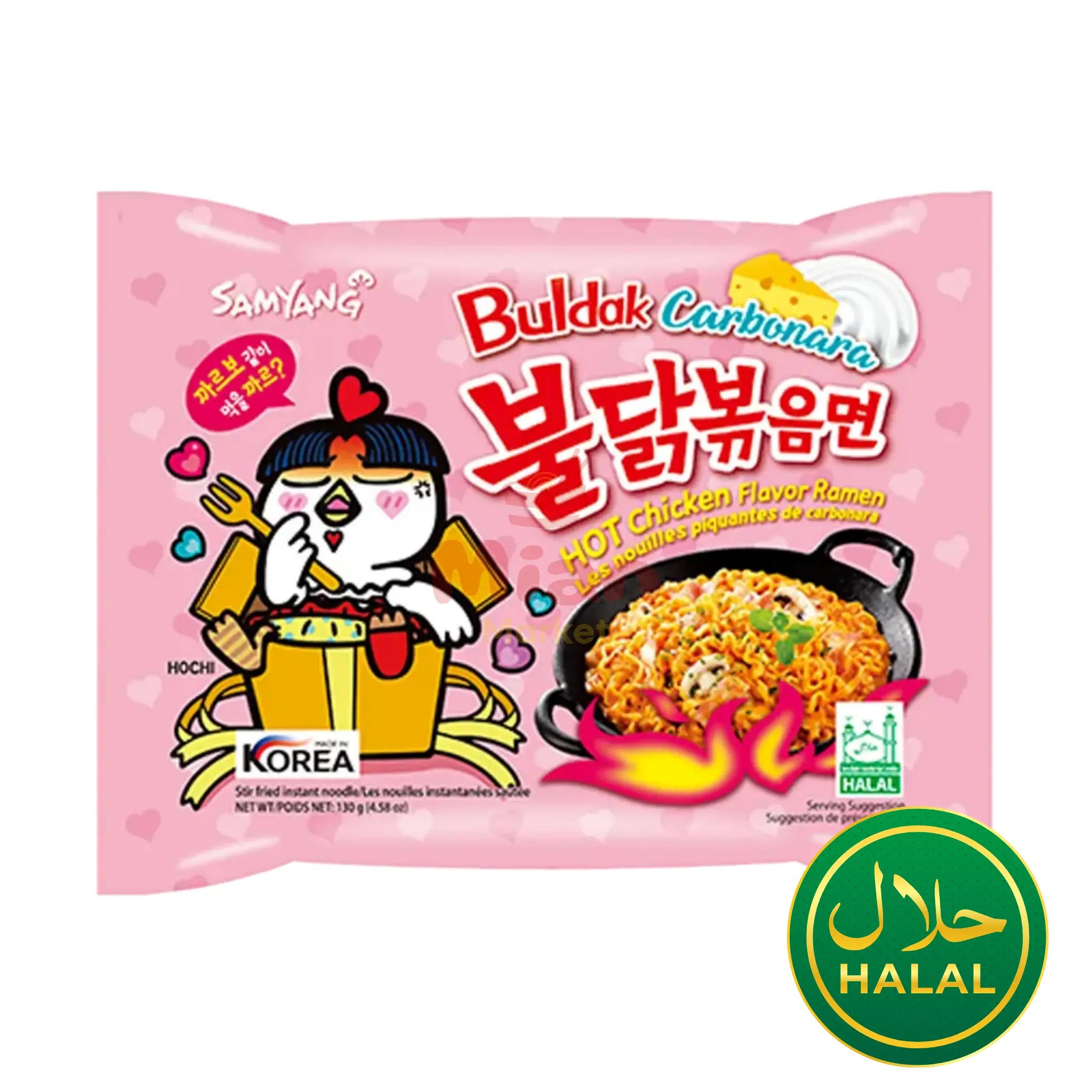 SAMYANG Instantnudeln Buldak Carbonara Hot Chicken Flavor Ramen 130g - Mian Market