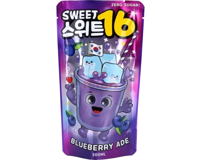 SWEET16 Blueberry Ade Zero Sugar 200ml - Mian Market