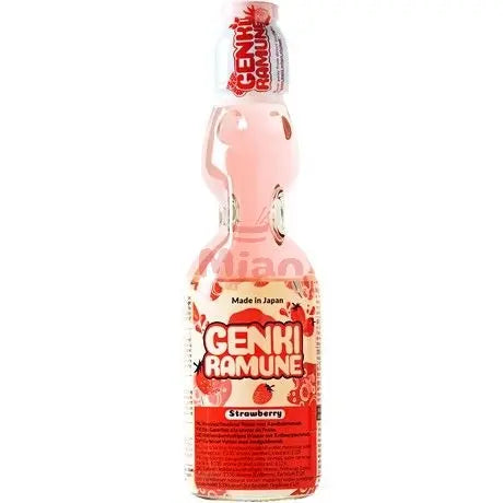 GENKI RAMUNE Soda Getränk Erdbeer 200ml