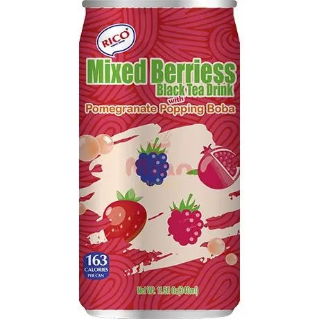 RICO Schwarztee Getränk mit Beeren & Bobari 340ml
