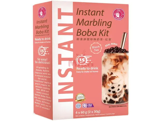 O'S BUBBLE Instant Boba Kit Black Tea 240g - Mian Market