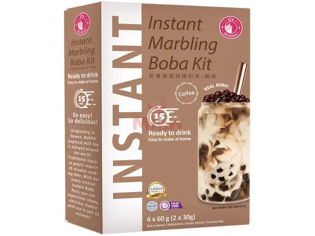 O'S BUBBLE Instant Boba Kit Coffee 240g - Mian Market