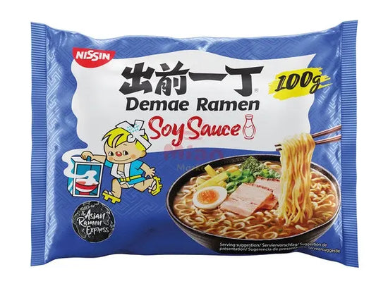 NISSIN Instantnudeln Demae Ramen Soy Sauce 100g