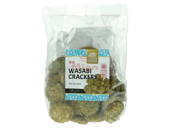 GOLDEN TURTLE Wasabi Rice Crackers 125g