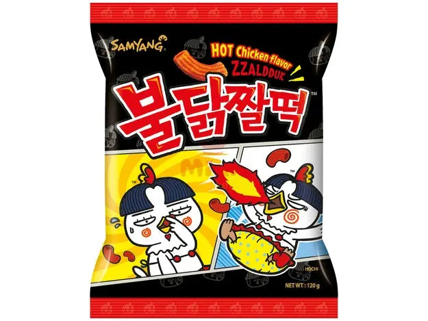 SAMYANG Zzaldduk Hot Chicken Flavor Chips 120g - Mian Market