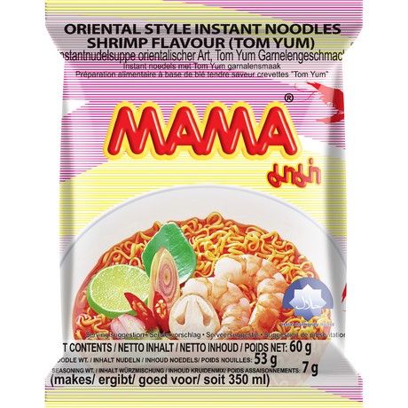 MAMA Instantnudeln TomYum Shrimp Halal 60g