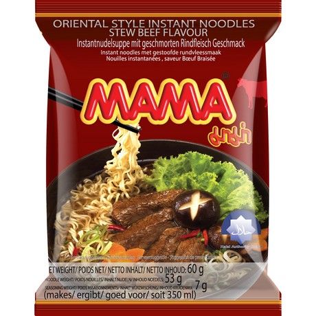 MAMA Instantnudeln Stew Beef Halal 60g