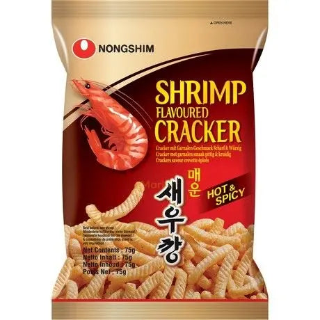 NONGSHIM Kräcker mit Garnelen Geschmack Scharf 75g - Mian Market