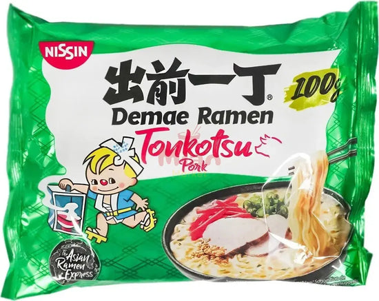NISSIN Instantnudeln Demae Ramen Tonkatsu Pork 100g