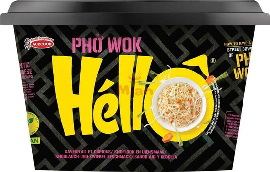 ACECOOK Instantnudeln Pho Wok Garlic Onion Bowl 76g