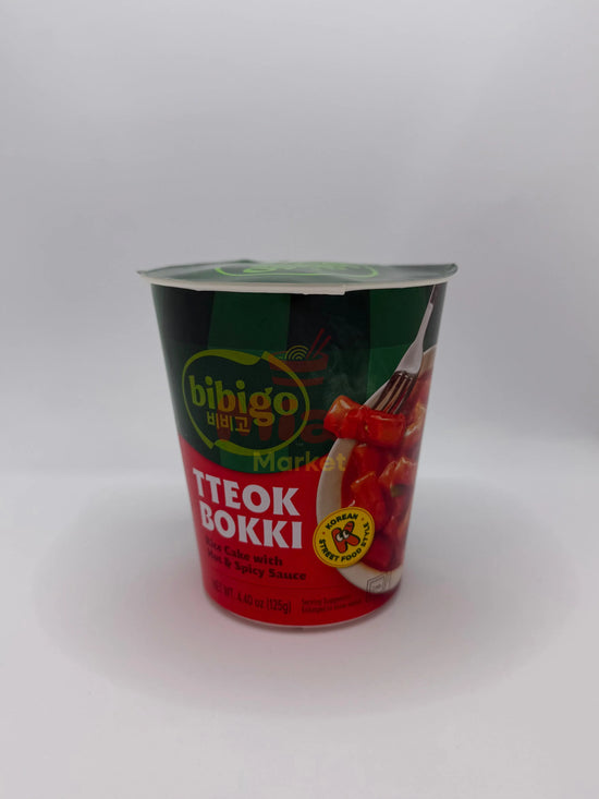 BIBIGO Tteokbokki Rice Cake Hot & Spicy 125g