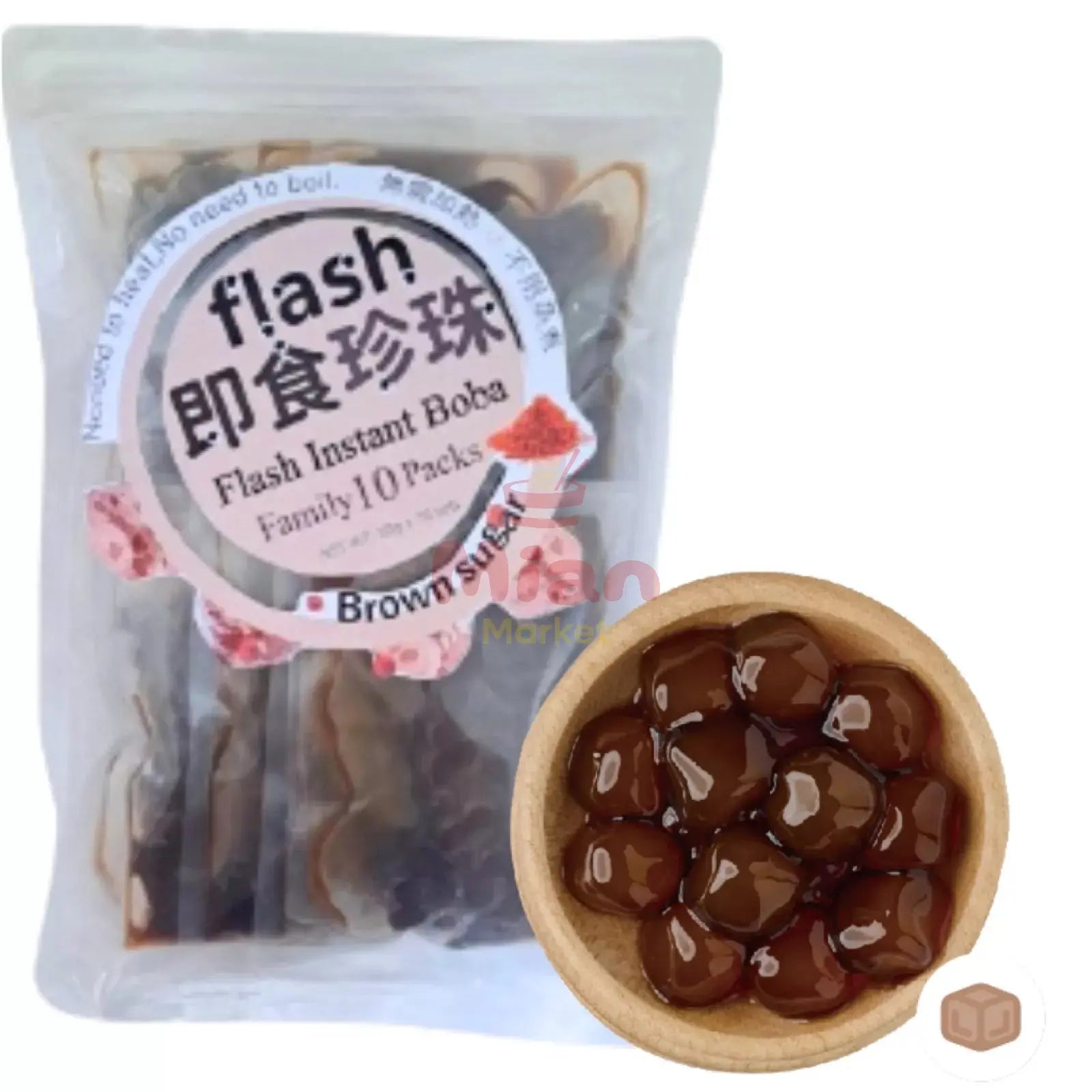 FLASH Instant Brown Sugar Boba 250g - Mian Market