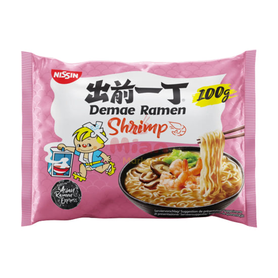 NISSIN Instantnudeln Demae Ramen Shrimp 100g