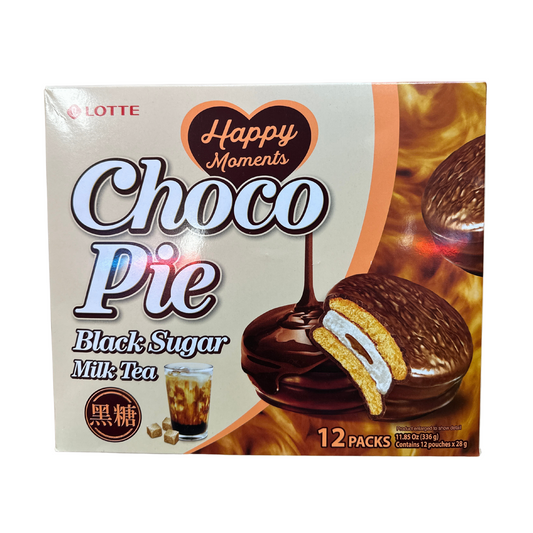 LOTTE Choco Pie Black Sugar Milk Tea 336g