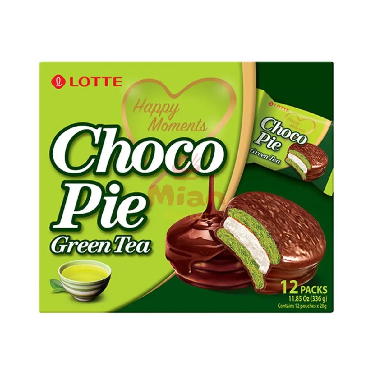 LOTTE Chocopie Green Tea 336g