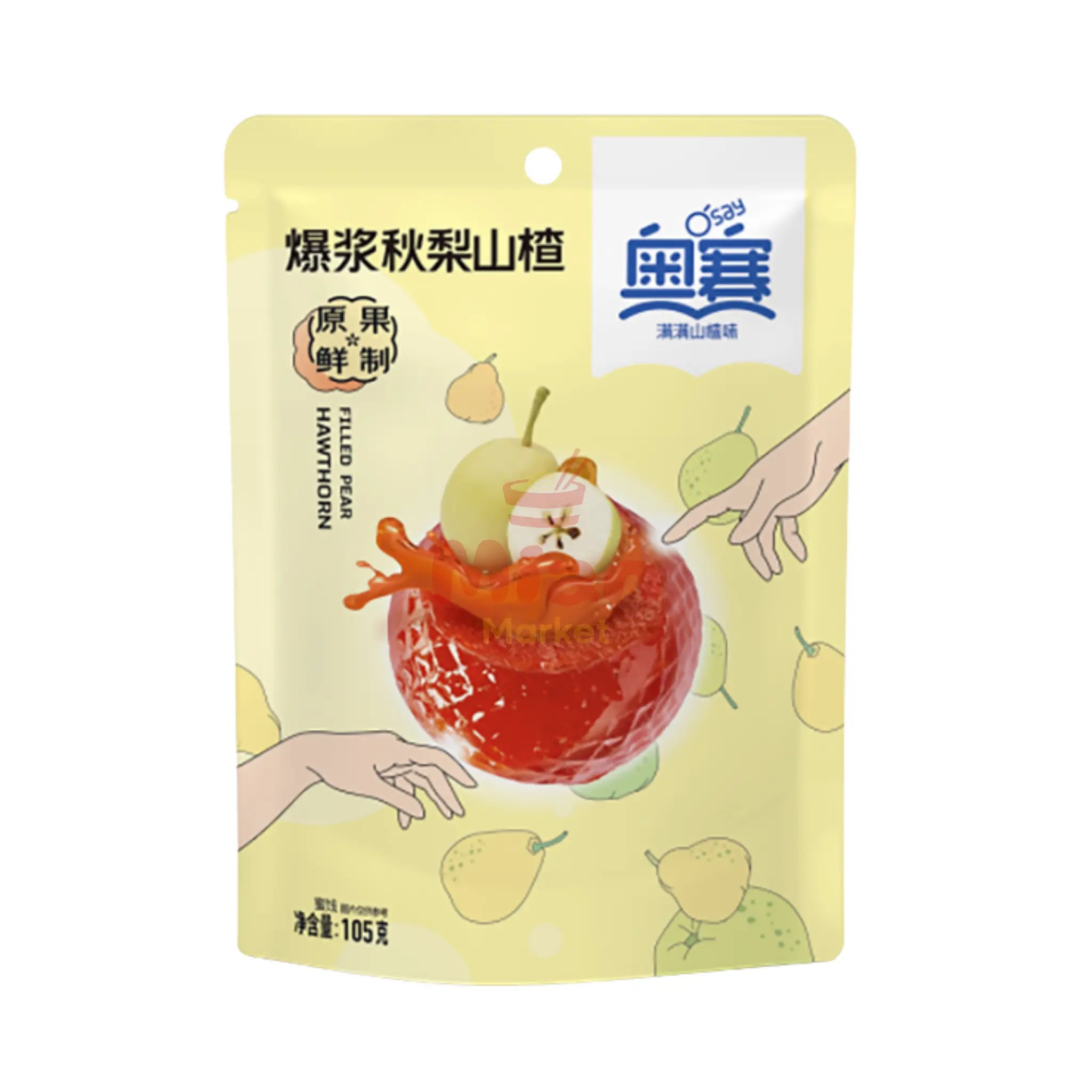 OSAY Filled Pear Hawthorn Weißdornbirne 105g - Mian Market