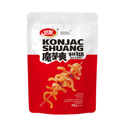 WEILONG Konjac Snack Hot Spicy Shuang 252g