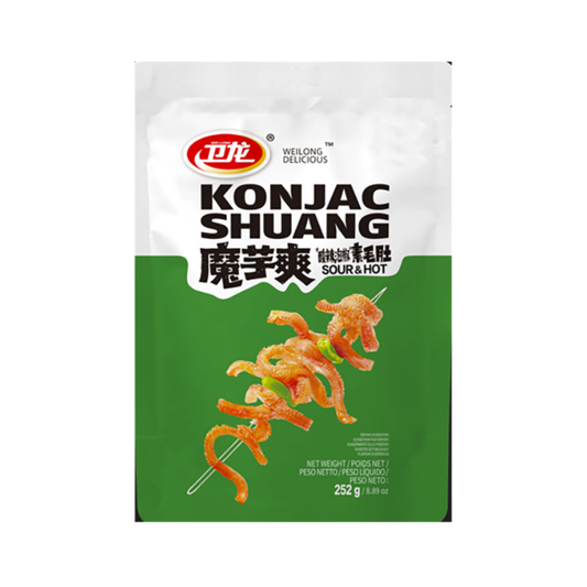 WEILONG Konjac Snack Hot Sour 252g
