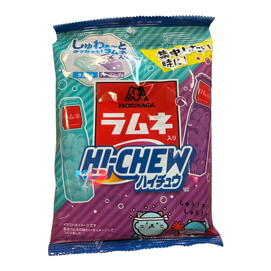MORINAGA Hi-Chew Chewy Candy Ramune & Grape Soda 78g