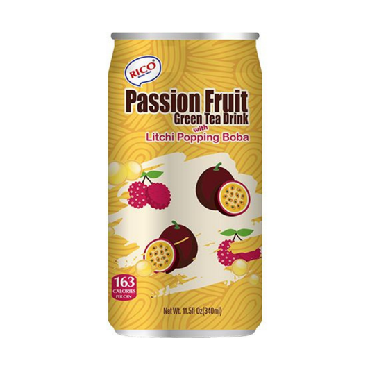 RICO Grüntee Getränk Passionsfrucht & Boba 340ml