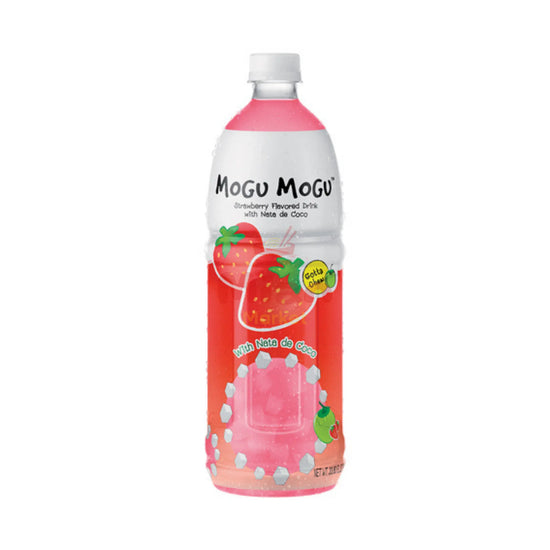MOGU MOGU Erdbeergetränk mit Nata de Coco 1L
