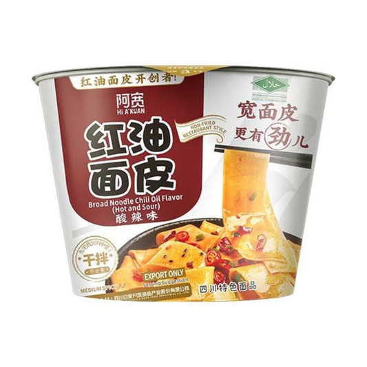 BAIJIA Bandnudeln Chiliöl Hot & Sour Schüssel 115 g