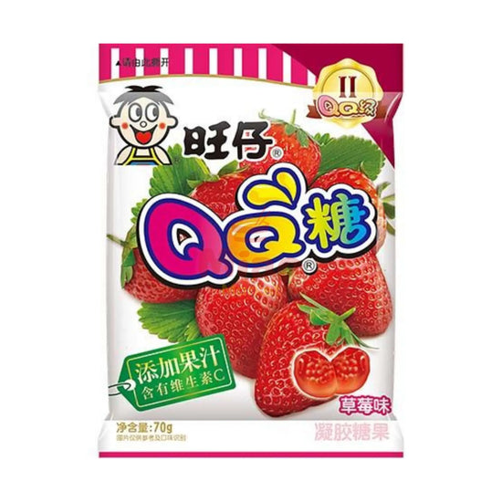 WANT WANT QQ Gummy Fruchtgummi Erdbeer 80g