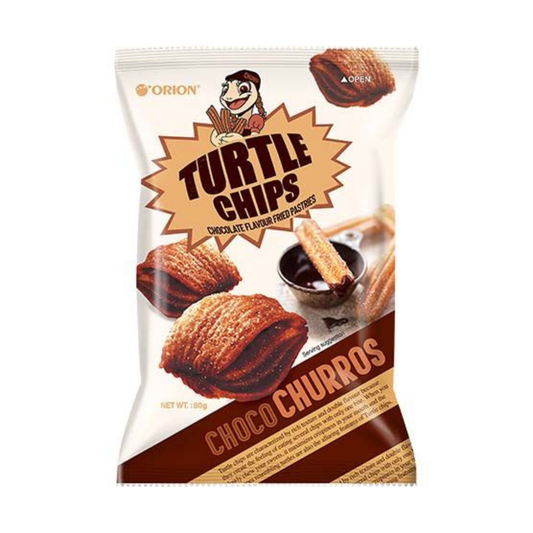 ORION Turtle Chips Choco Churros 80g