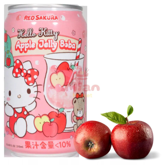 RED SAKURA Hello Kitty Apple Jelly Boba 310 ml